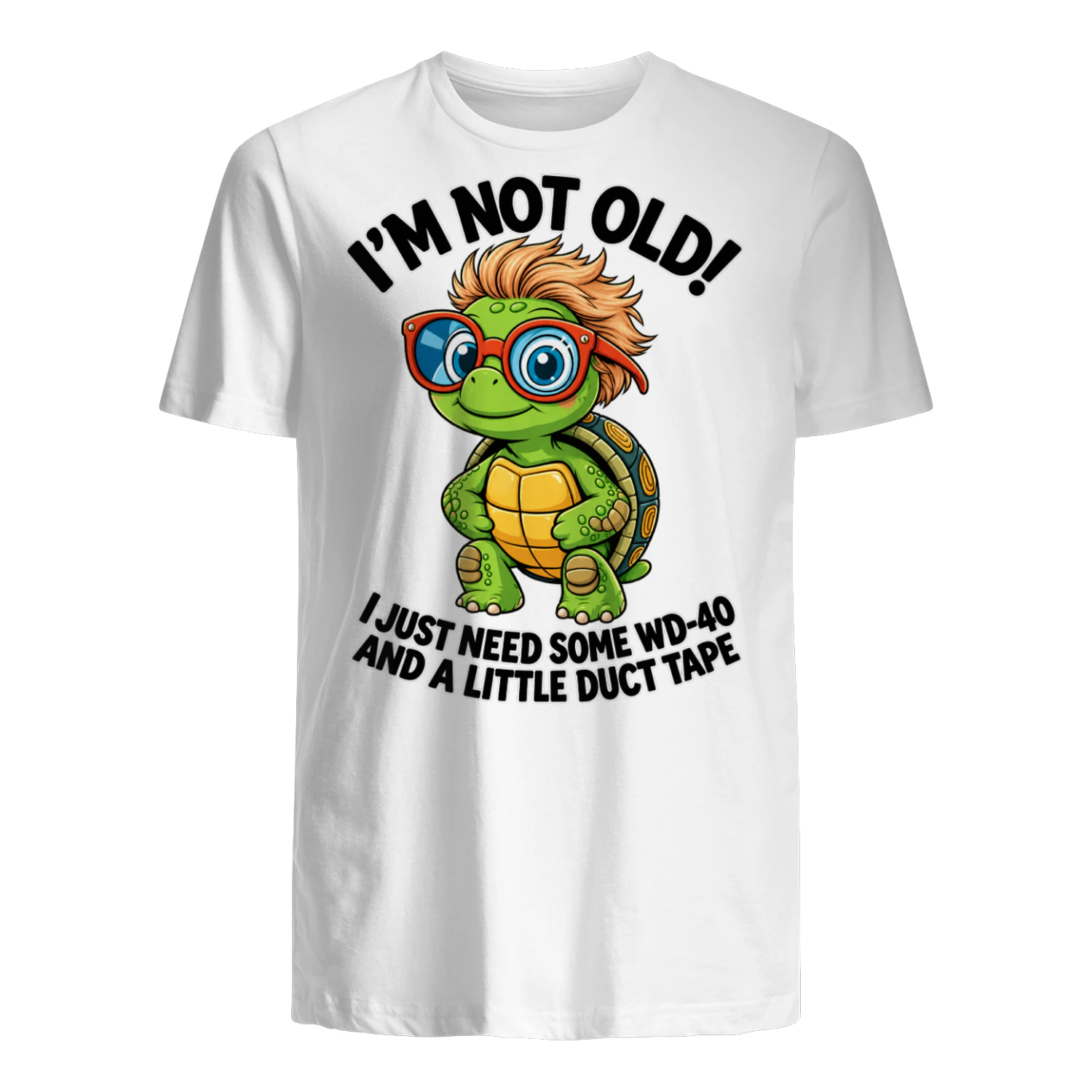 amusant avec motif de tortue Je ne suis pas vieux je suis super cool 