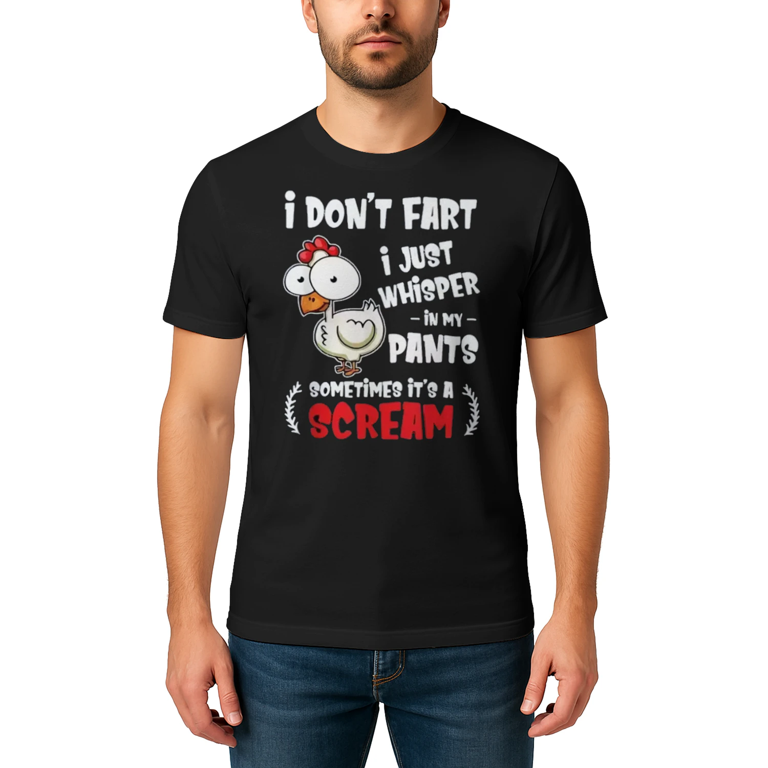 Drôle pour Amoureux des Poulets Je ne pète pas, je murmure juste dans mon pantalon