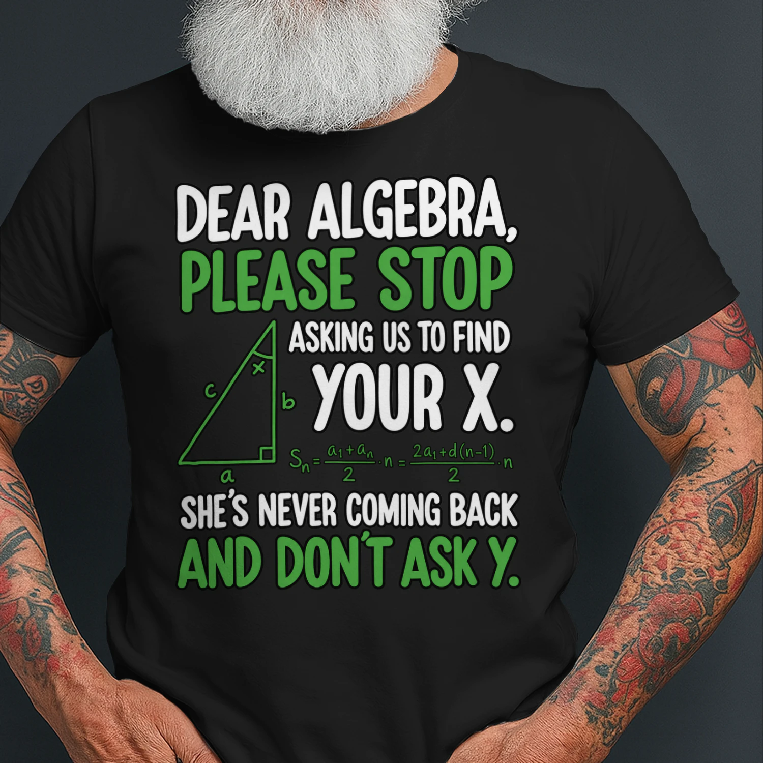 T-shirt pour étudiants en ingénierie, comportant une équation mathématique trigonométrique