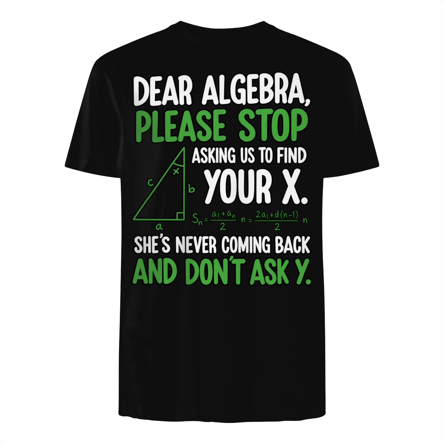 T-shirt pour étudiants en ingénierie, comportant une équation mathématique trigonométrique