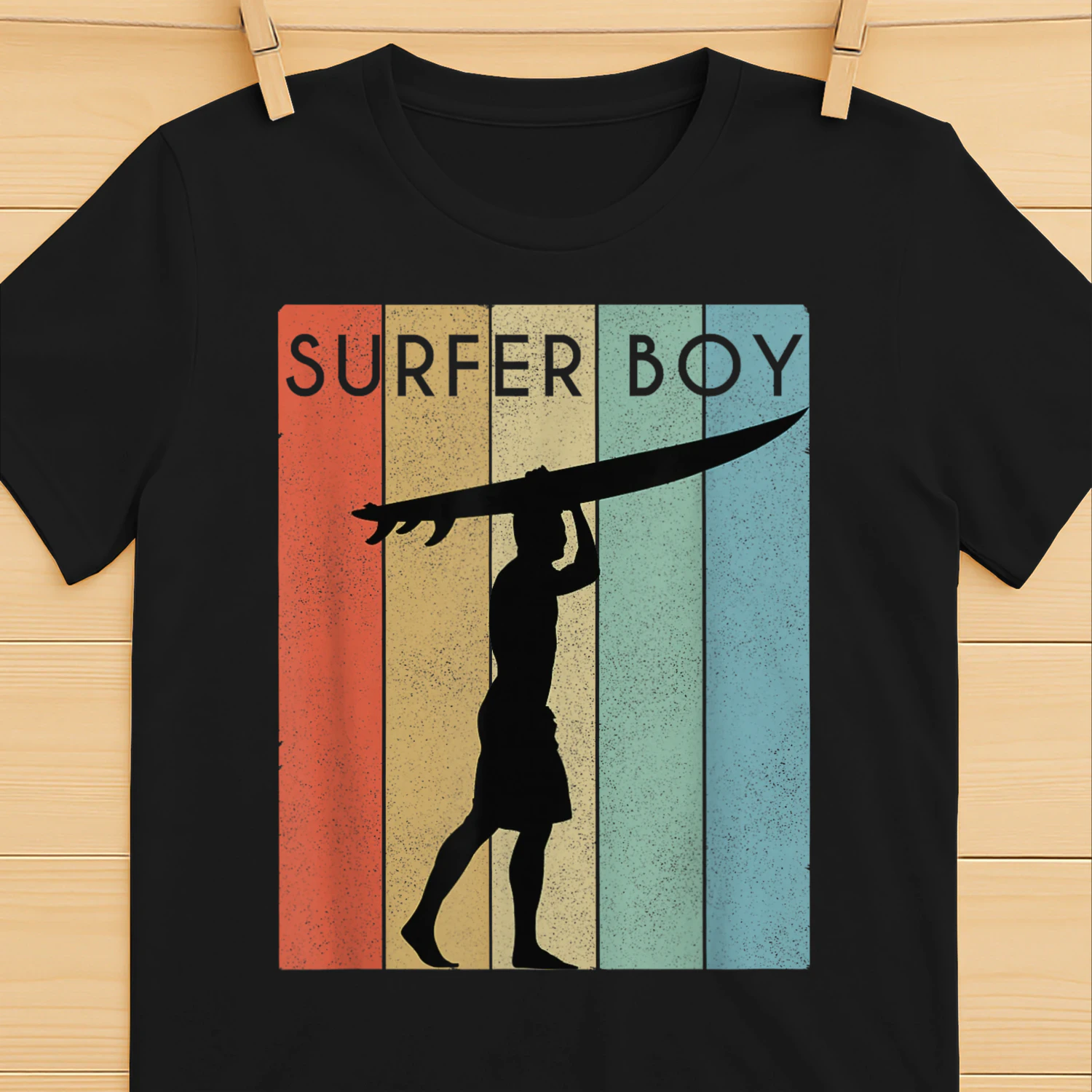 Surfer Boy Surf Illustration/Surf Boy Throwback