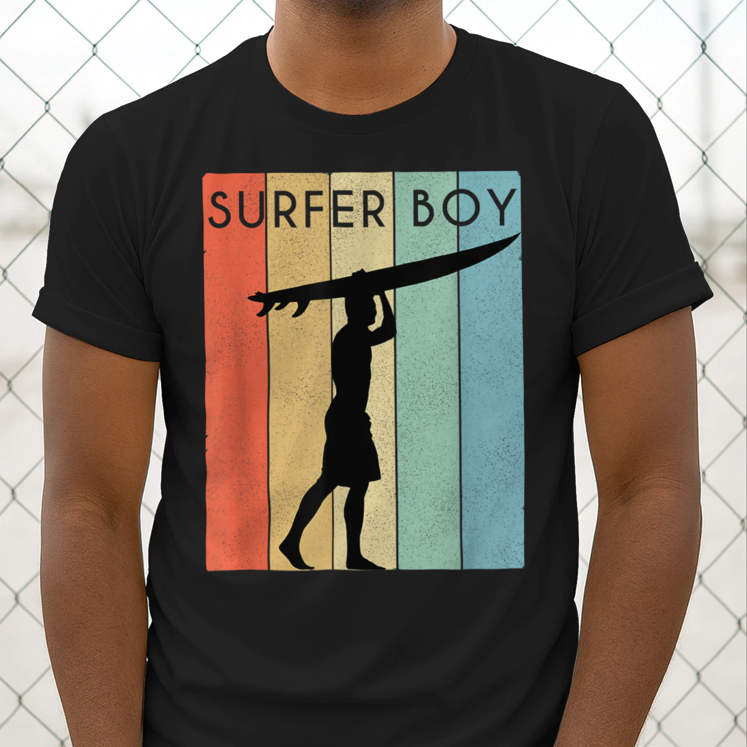 Surfer Boy Surf Illustration/Surf Boy Throwback