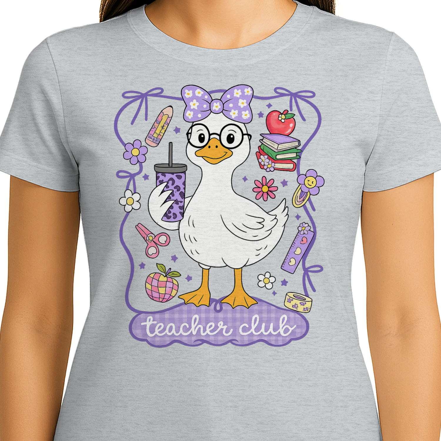  enseignant canard Comfort Colors chemise enseignante amusante joli cadeau de rentrée