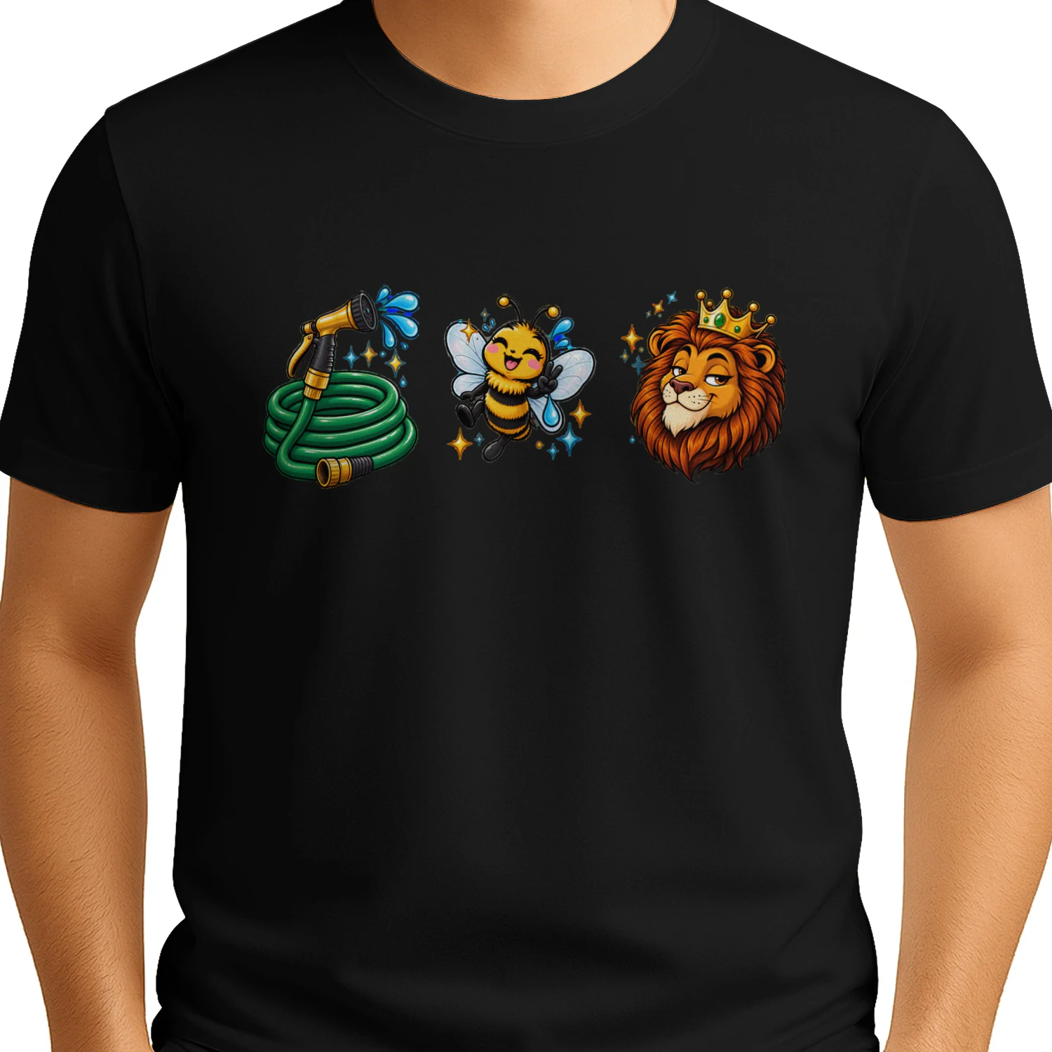 Hose Bee Lion Icons Retro Classic Unisex T-shirt