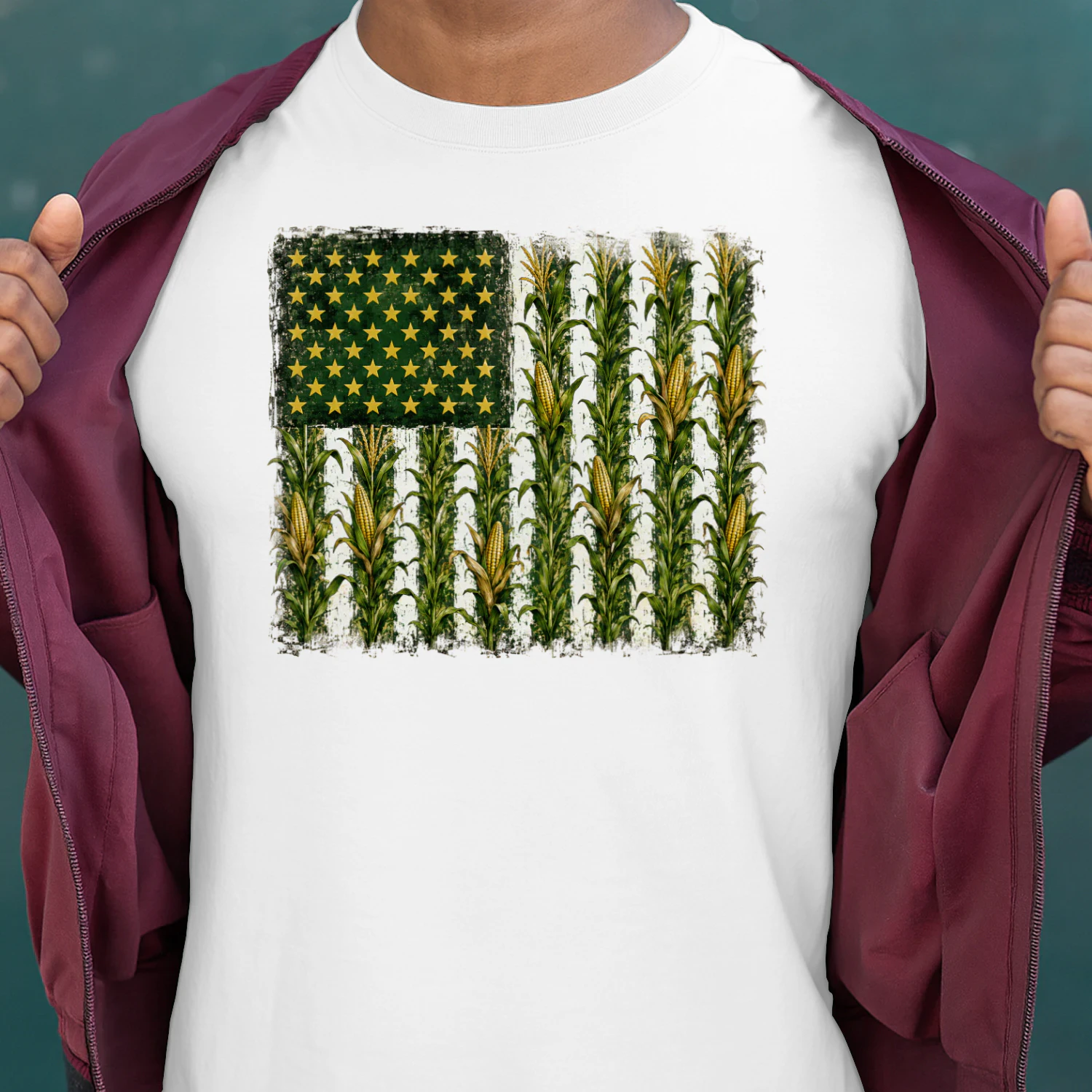 American Flag Corn Field