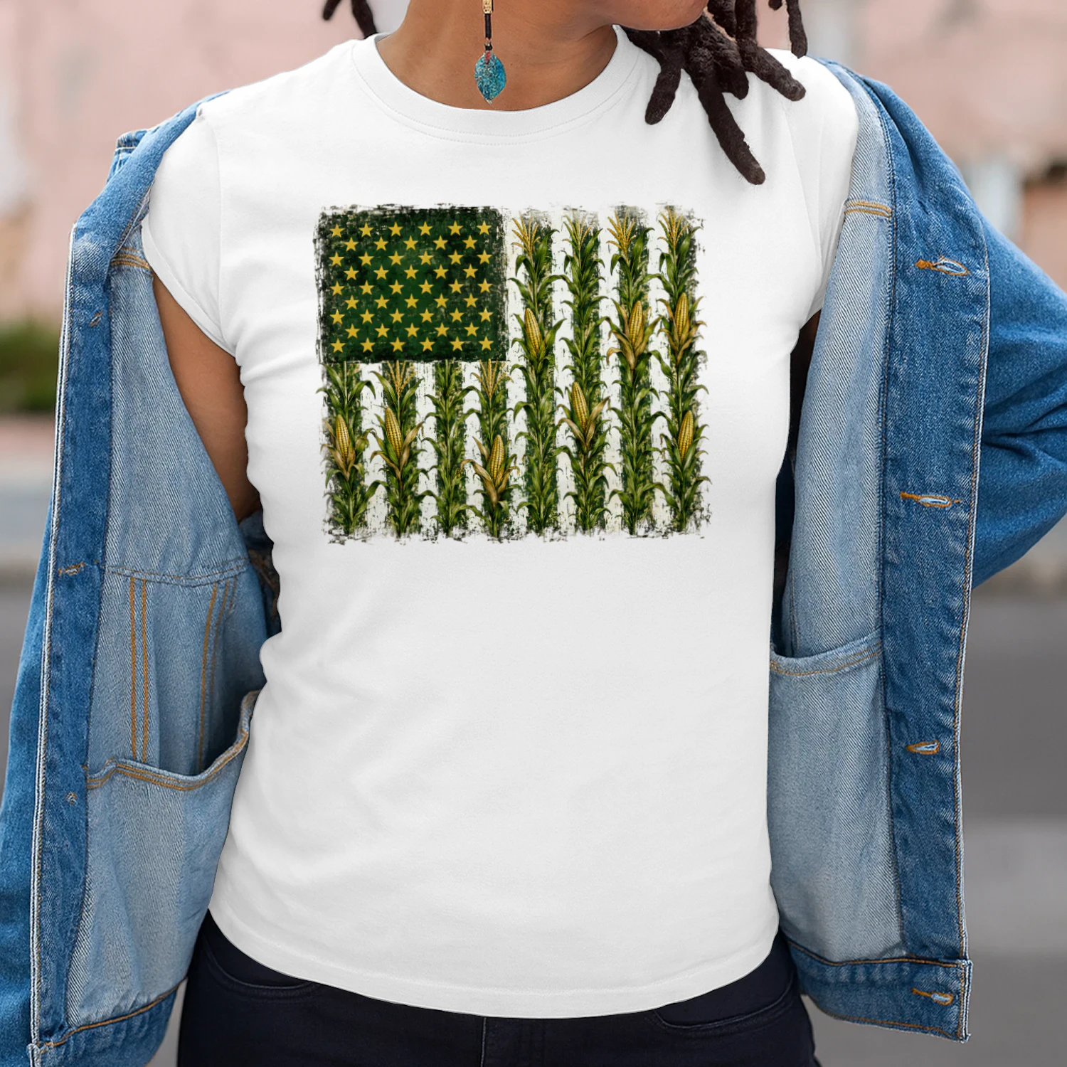 American Flag Corn Field