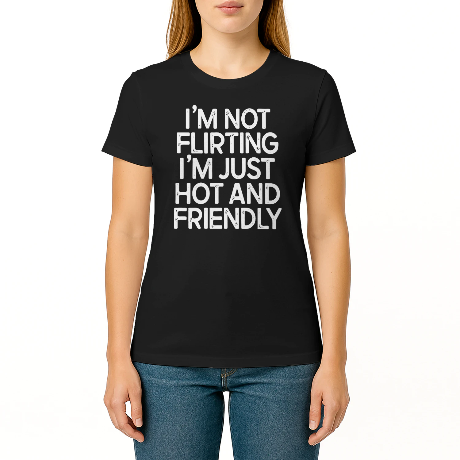 I’m Not Flirting I’m Just Hot and Friendly Shirt 😏 | Funny Confident Quote Tee | Sassy Gift for Women | Get Yours!