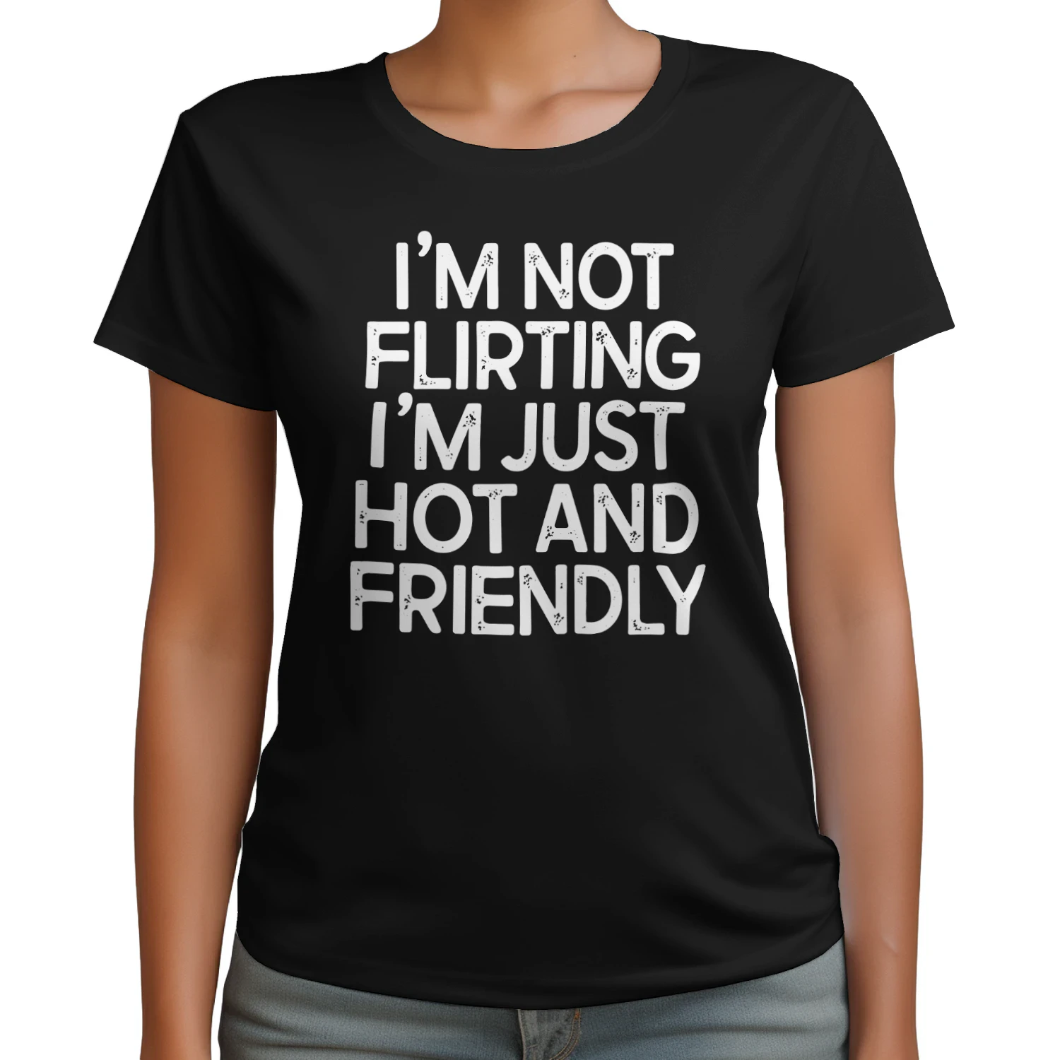 I’m Not Flirting I’m Just Hot and Friendly Shirt 😏 | Funny Confident Quote Tee | Sassy Gift for Women | Get Yours!