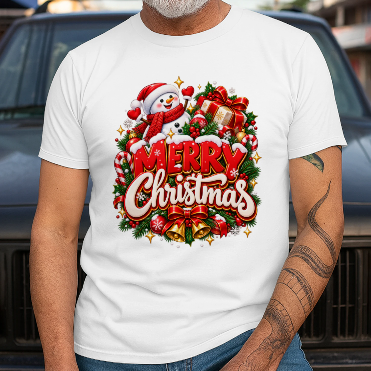Veylora Merry Christmas Graphic T-Shirt