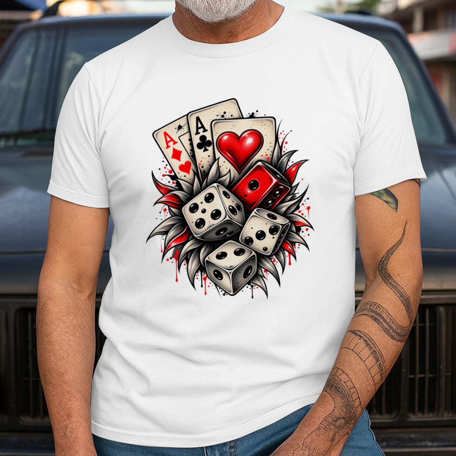 Lucky Dice Graphic T-Shirt