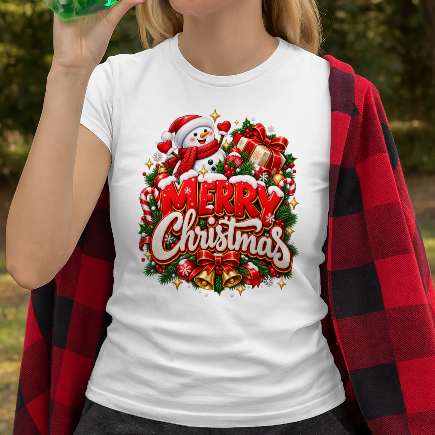 Veylora Merry Christmas Graphic T-Shirt