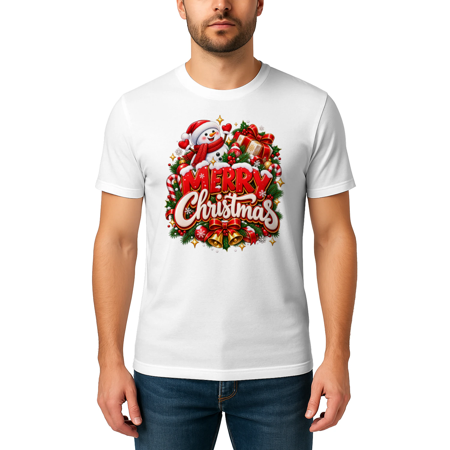 Veylora Merry Christmas Graphic T-Shirt