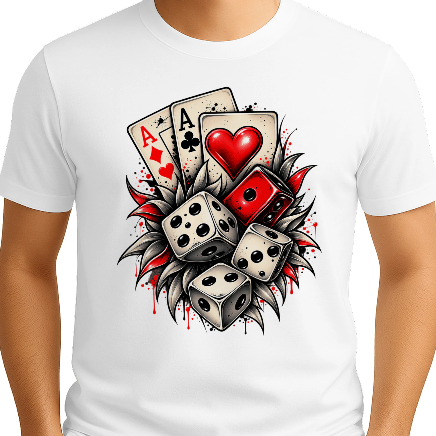 Lucky Dice Graphic T-Shirt