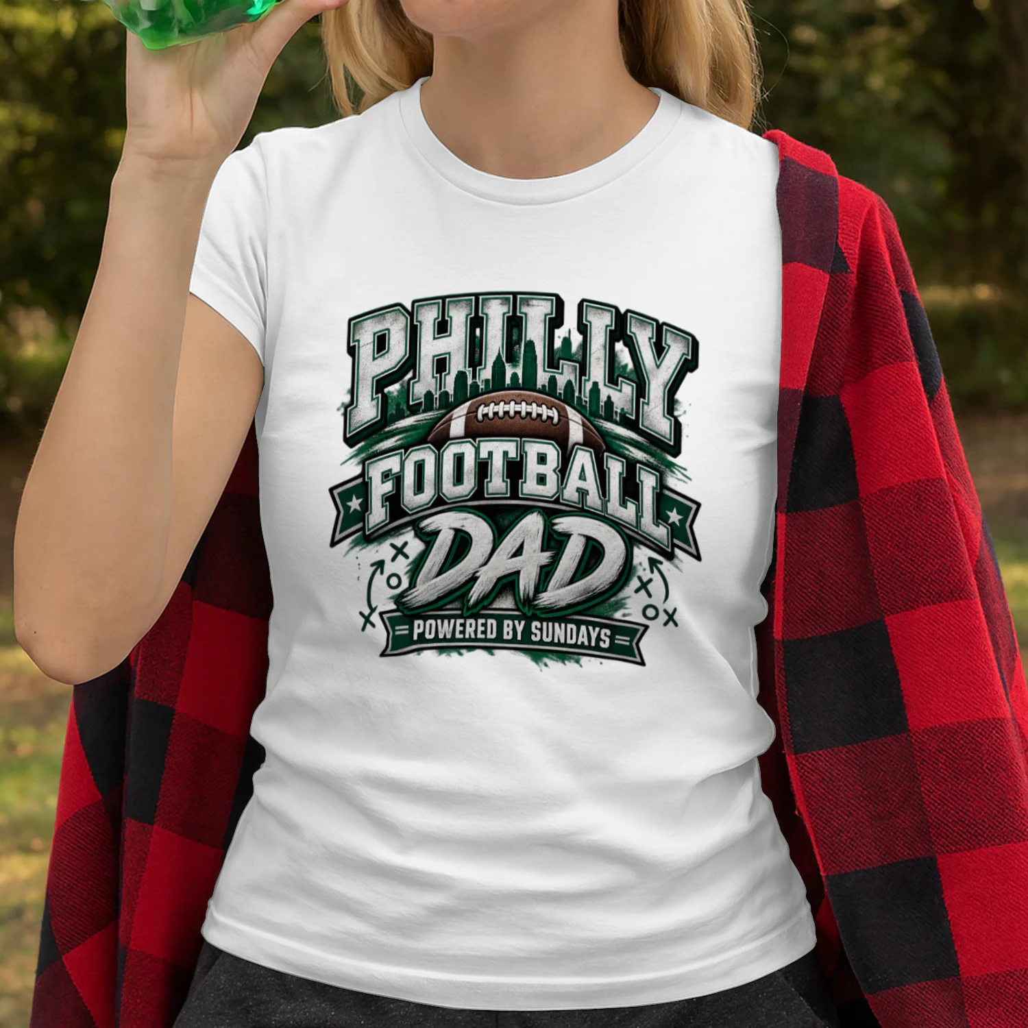 Philly Football Dad Shirt | Powered by Sundays Football Fan Gift