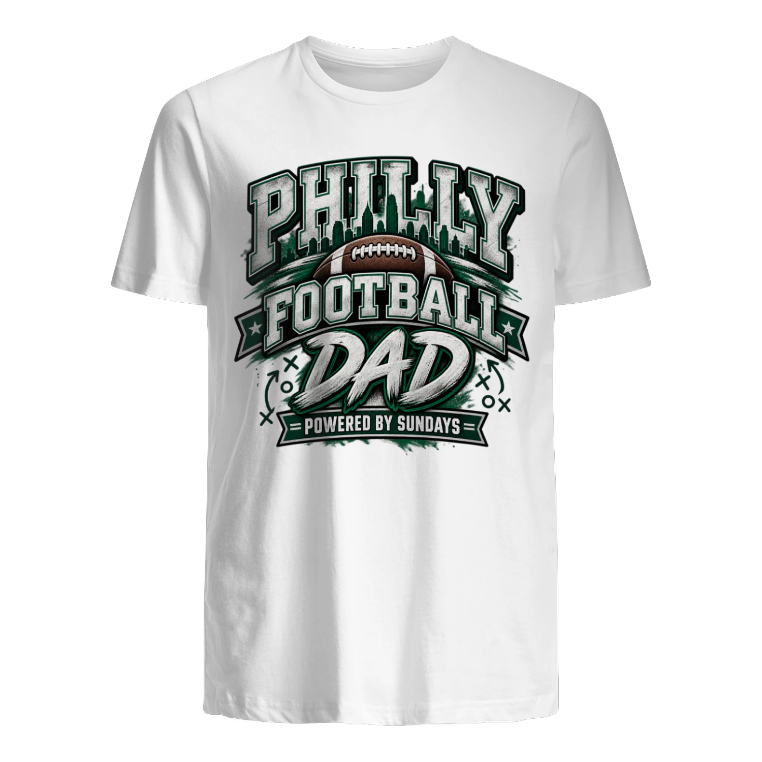 Philly Football Dad Shirt | Powered by Sundays Football Fan Gift