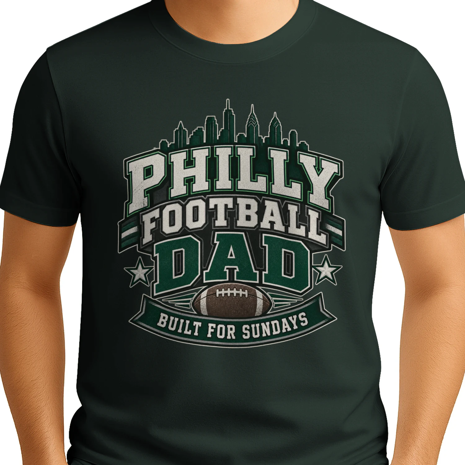Philly Football Dad Shirt | Built for Sundays Football Fan Gift