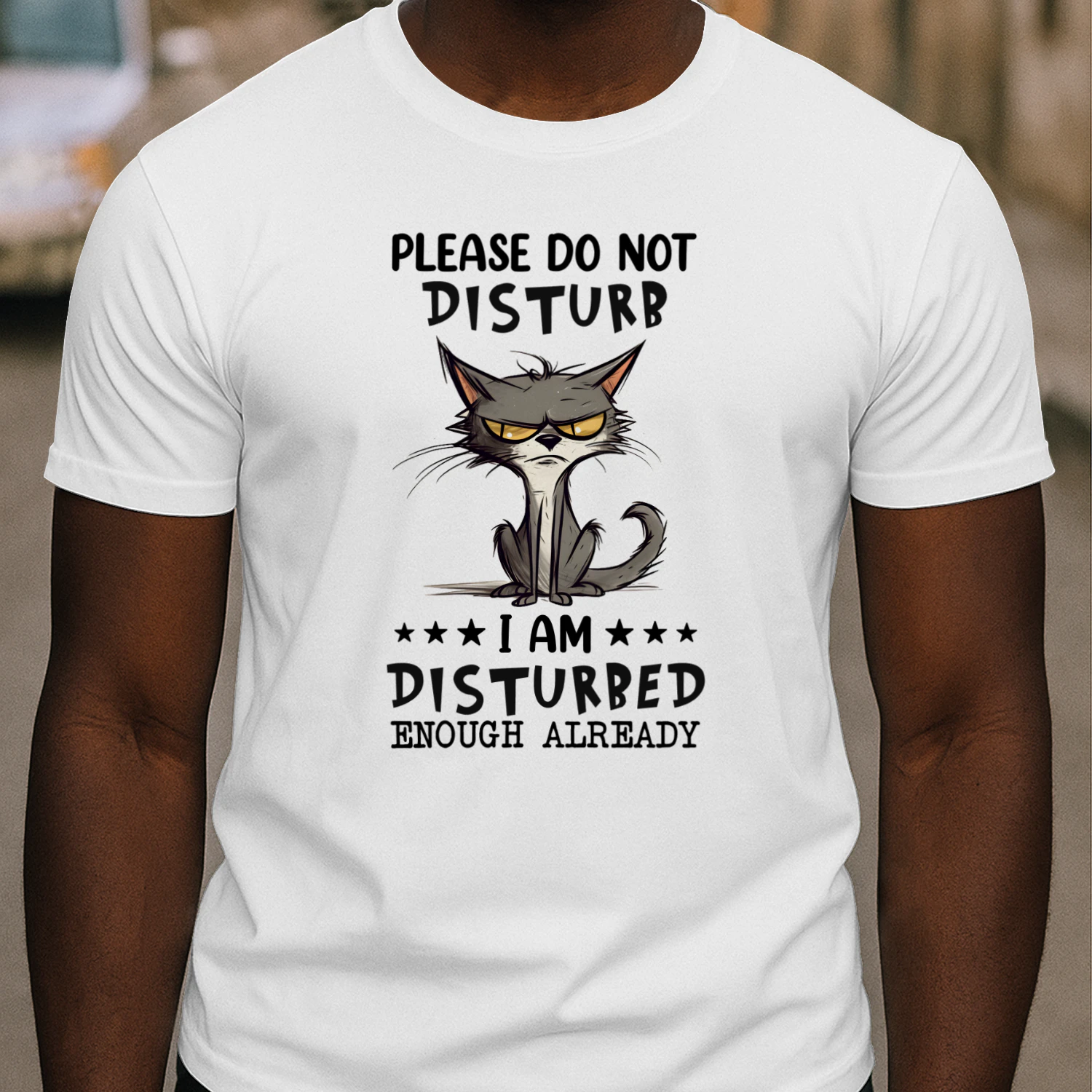 Please Do Not Disturb I Am Disturbed Enough Cat
