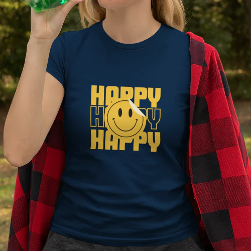 Happy Happy Happy Smiley Tee