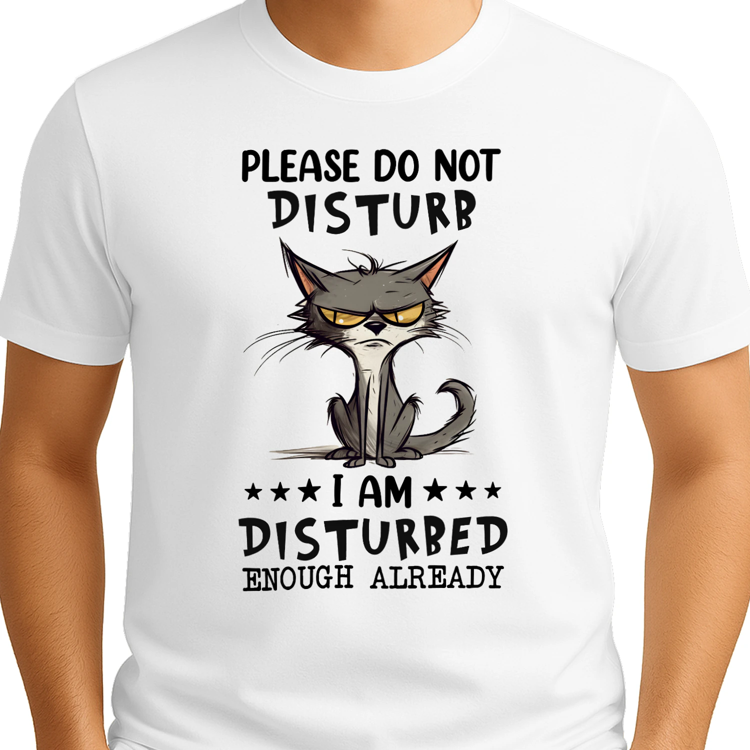 Please Do Not Disturb I Am Disturbed Enough Cat