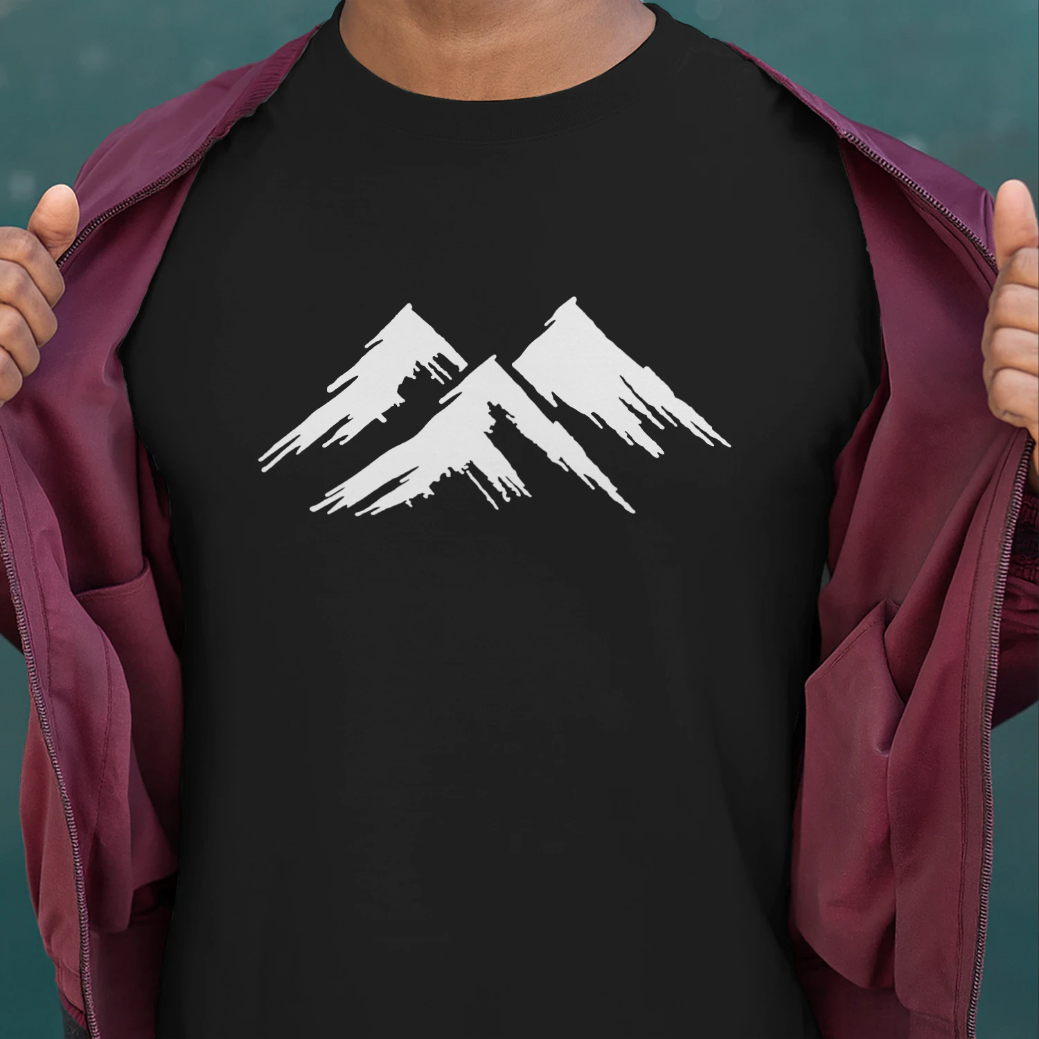  Heavyweight Crew Neck T-Shirt, Printed Casual Style