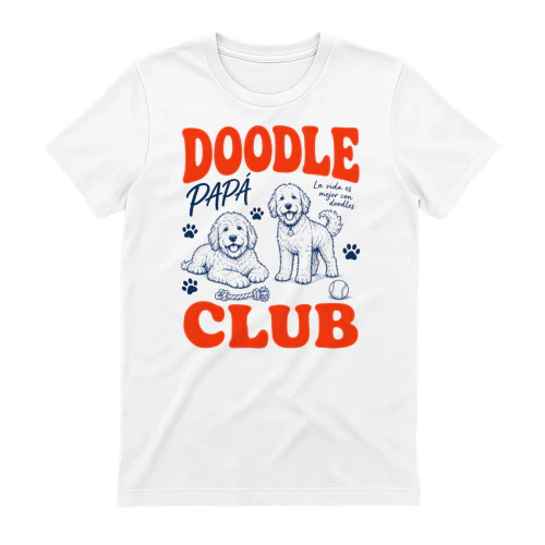 Doodle Papá Club Retro Dog Dad T-Shirt
