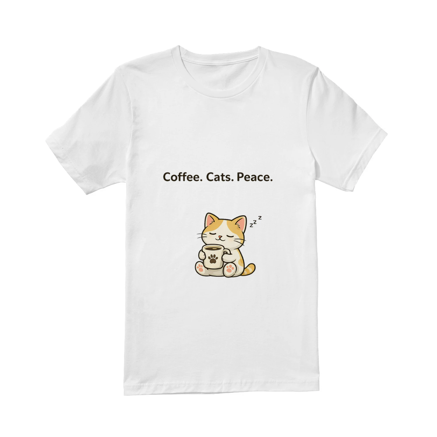 Coffee Cats Peace Shirt ☕🐱