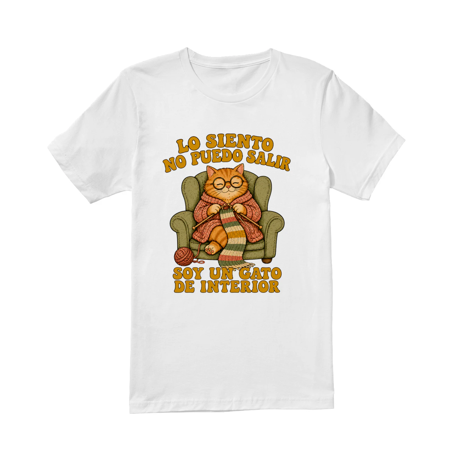 Camiseta Lo Siento No Puedo Salir Soy Un Gato De Interior