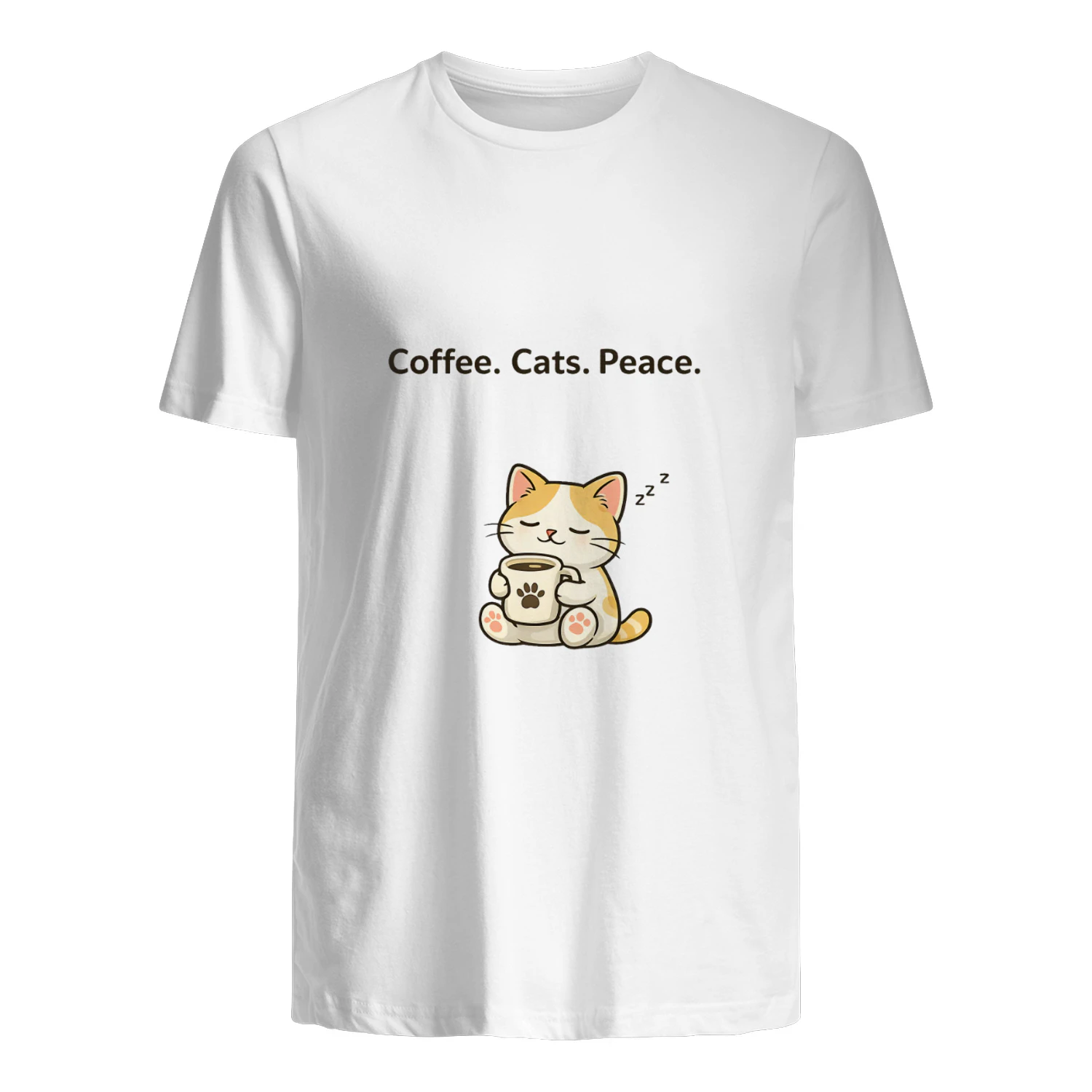 Coffee Cats Peace Shirt ☕🐱