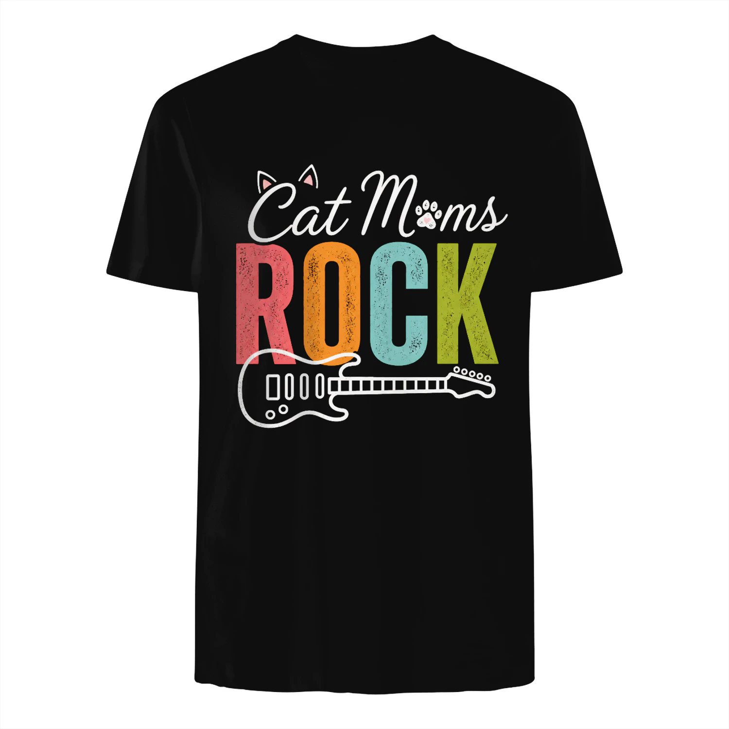 Cat Moms Rock Retro Cat Lover Shirt