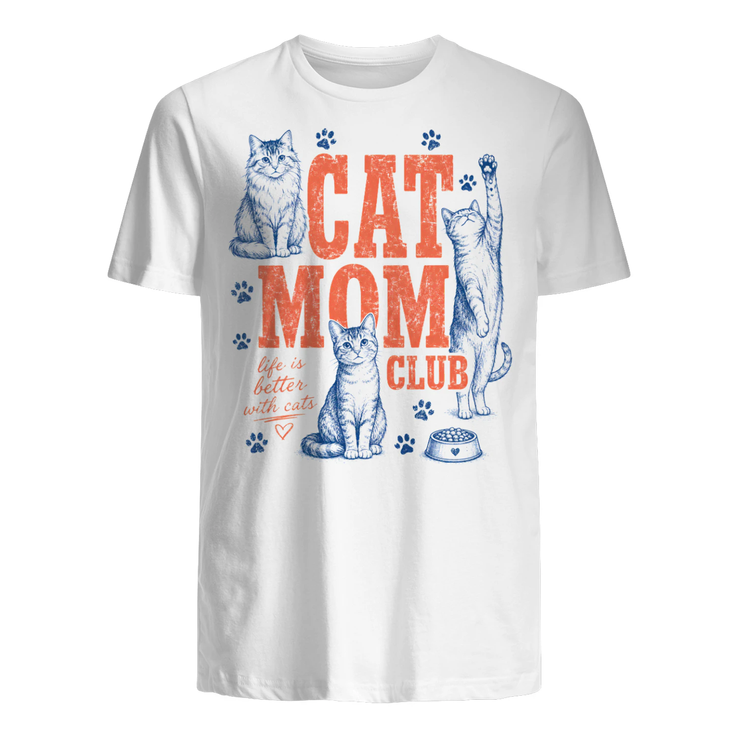Cat Mom Shirt, Cat Mama Tee, Cat Mom T-Shirt, Gift For Cat Mom, Funny Cat Shirt