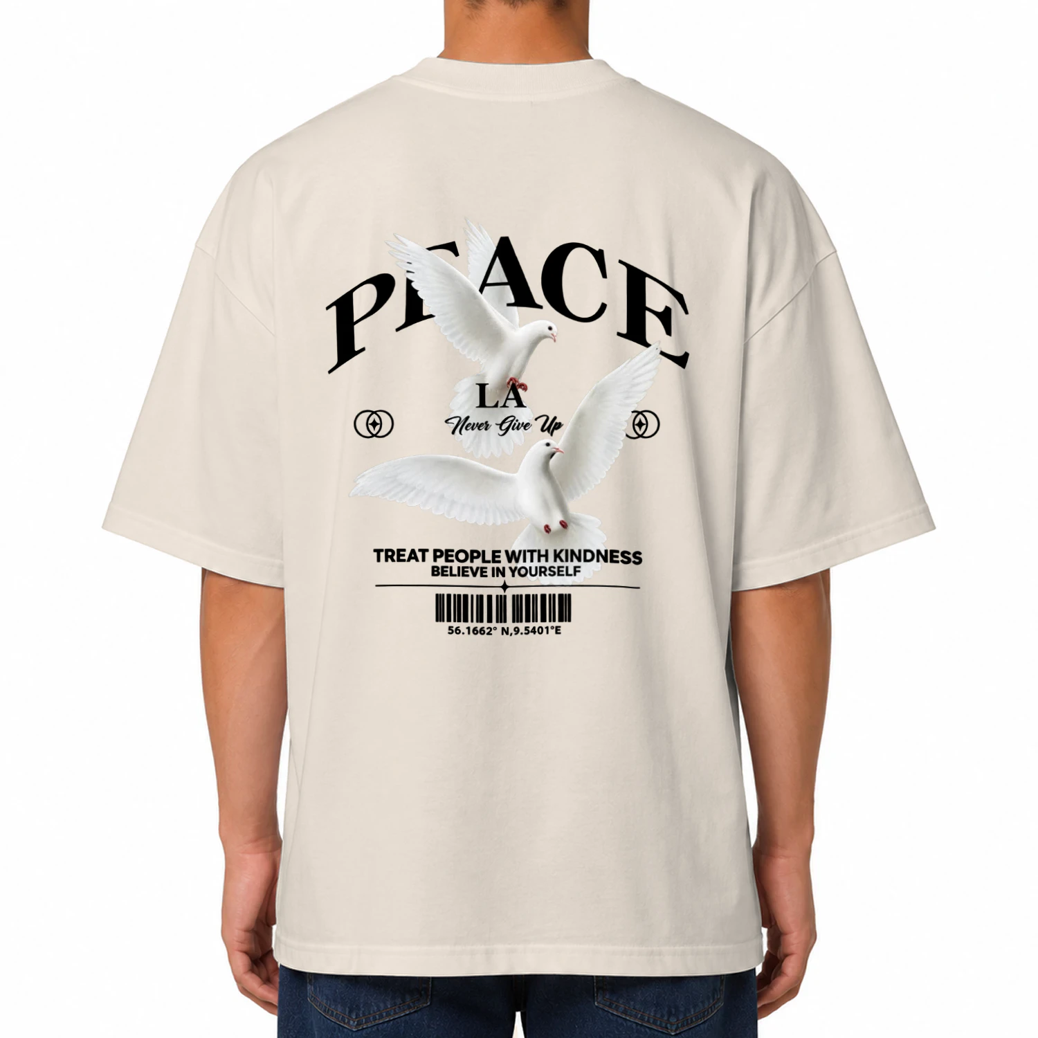Peace & Kindness Los Angeles Oversized Unisex T-Shirt