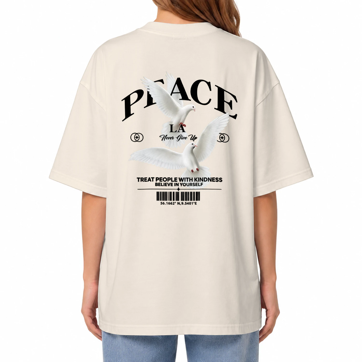 Peace & Kindness Los Angeles Oversized Unisex T-Shirt