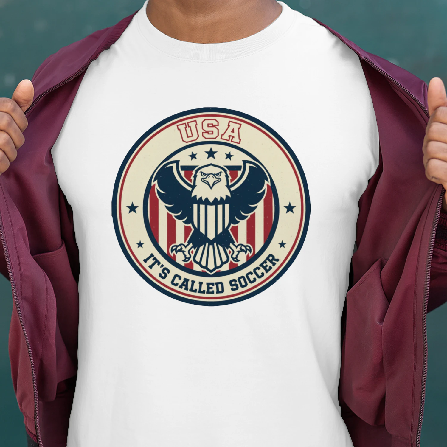 USA football t shirt fan