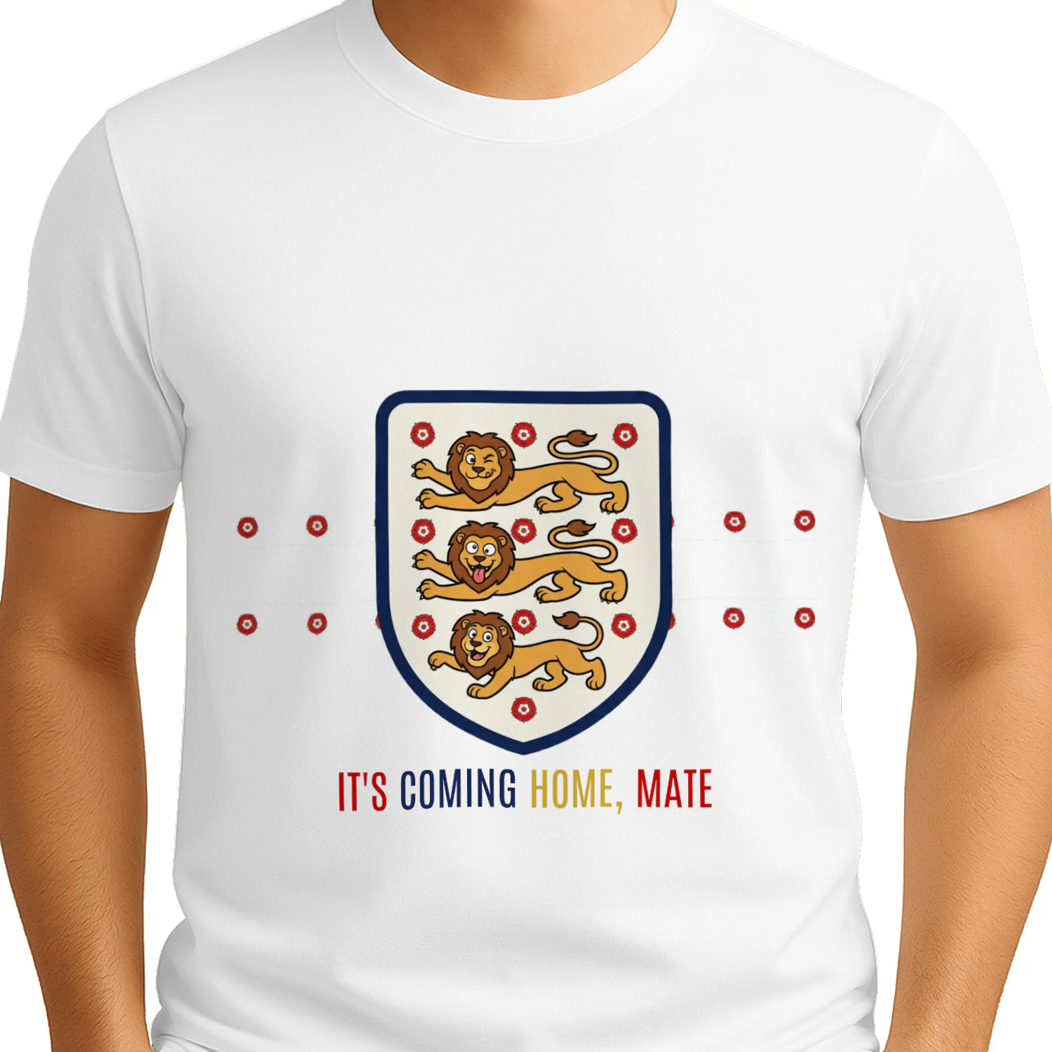 Three Lions/England  Football Fan T-Shirt