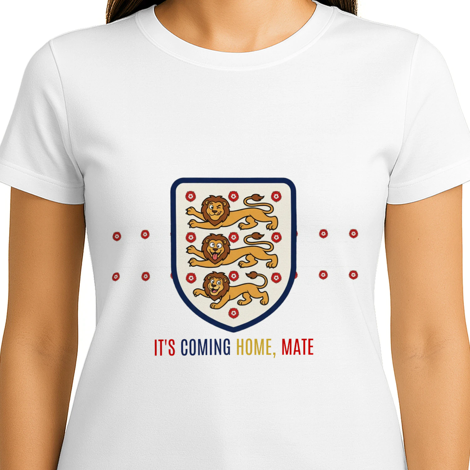 Three Lions/England  Football Fan T-Shirt