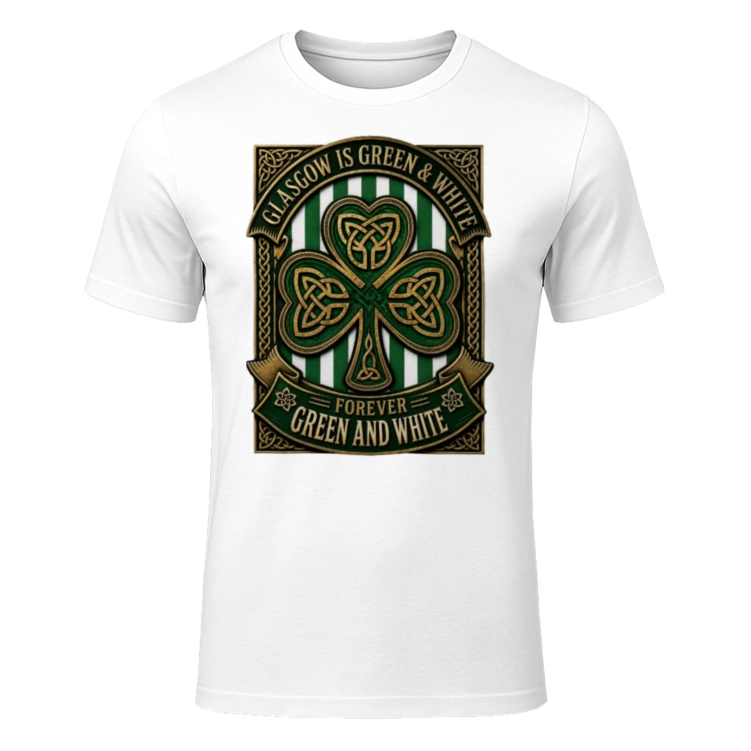 Glasgow is green and white T-shirt