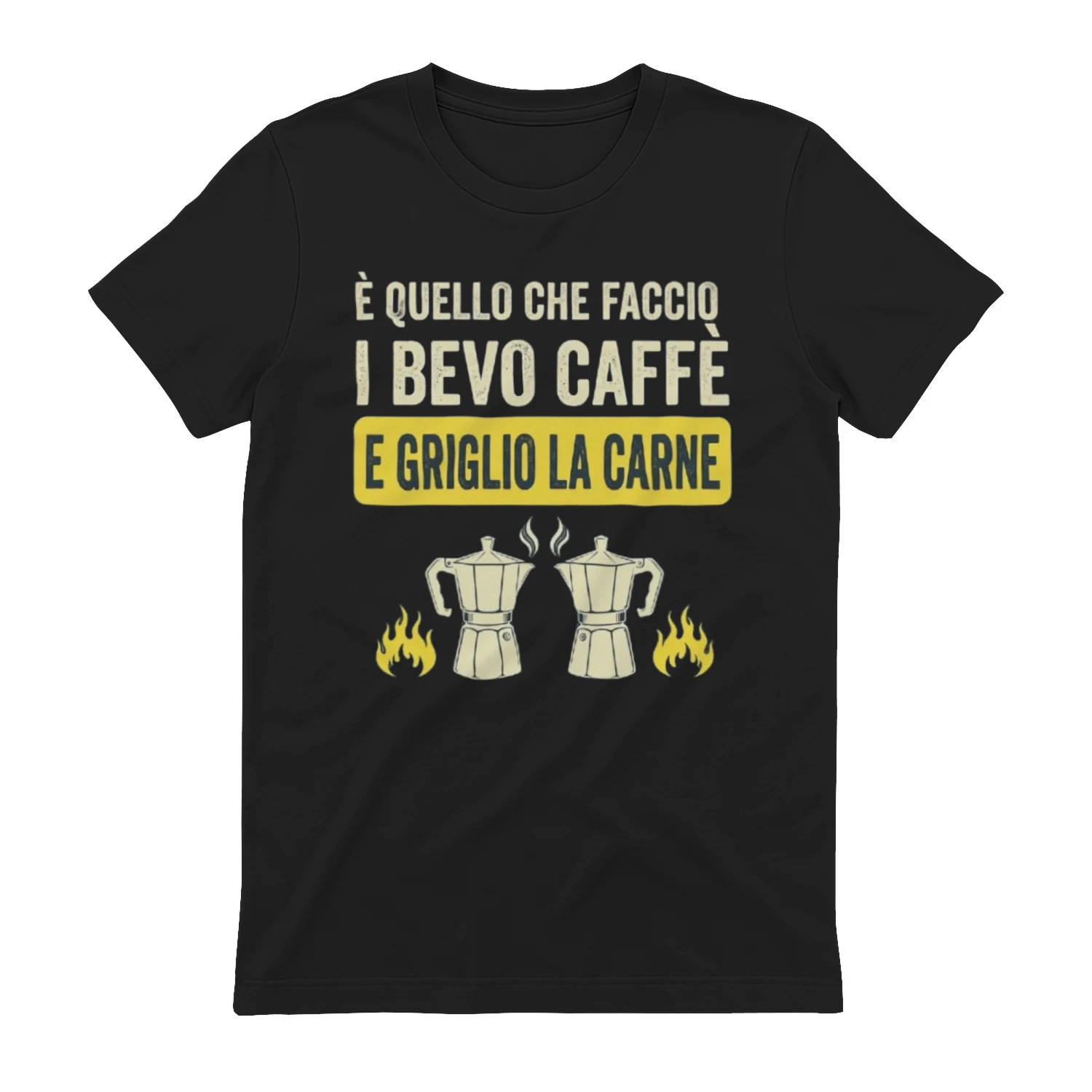 È quello che faccio bevo caffè e griglio la carne