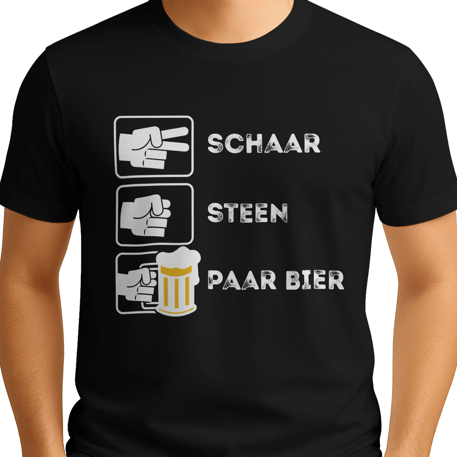 Schaar, Steen, Paar Bier – Het Perfecte Grappige Bier T-shirt | Origineel Cadeau voor Bierliefhebbers