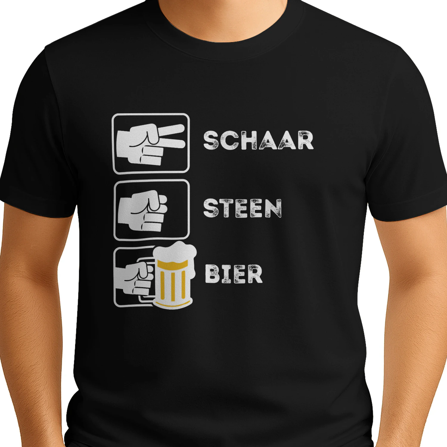 Schaar, Steen, Bier – Het Perfecte Grappige Bier T-shirt | Origineel Cadeau voor Bierliefhebbers