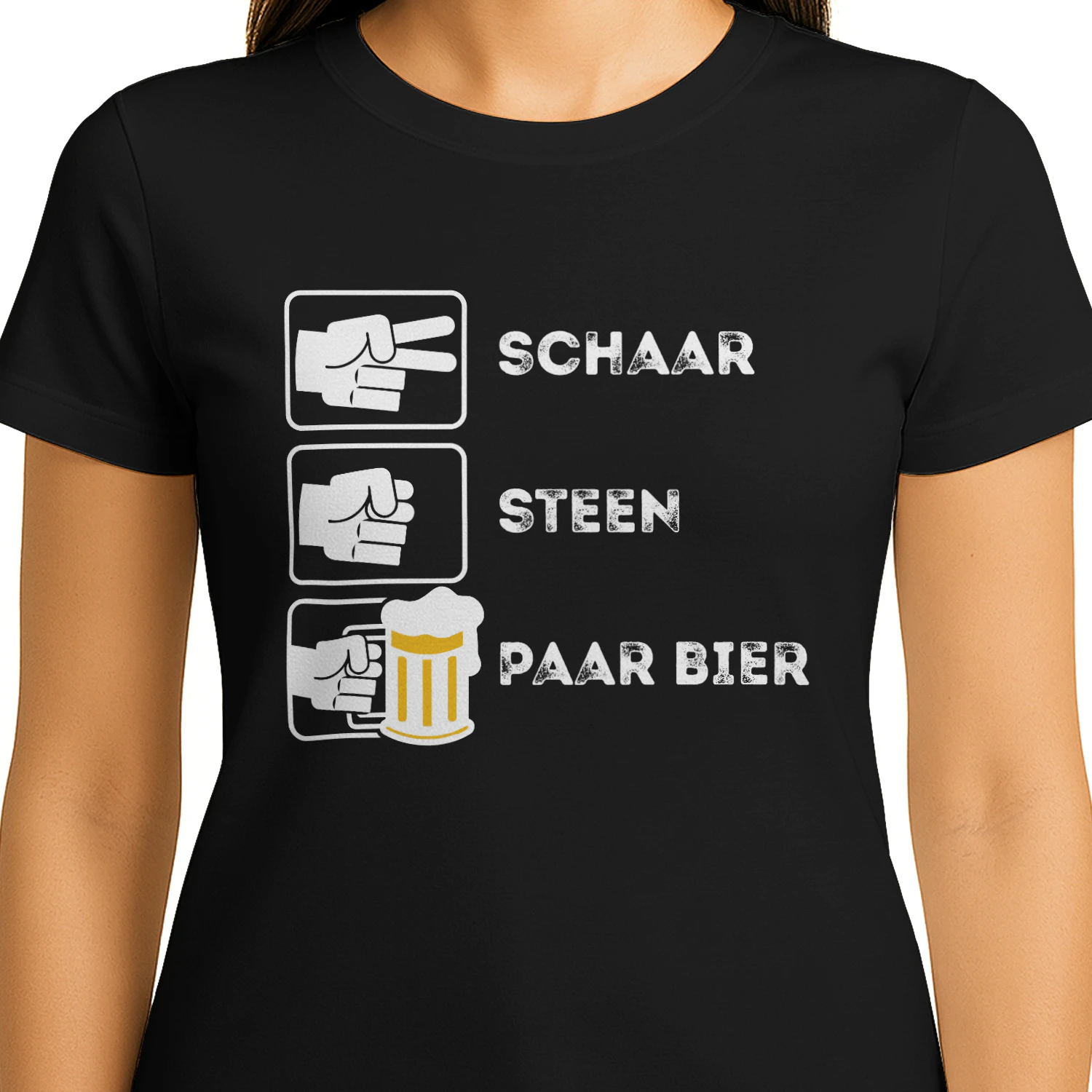 Schaar, Steen, Paar Bier – Het Perfecte Grappige Bier T-shirt | Origineel Cadeau voor Bierliefhebbers