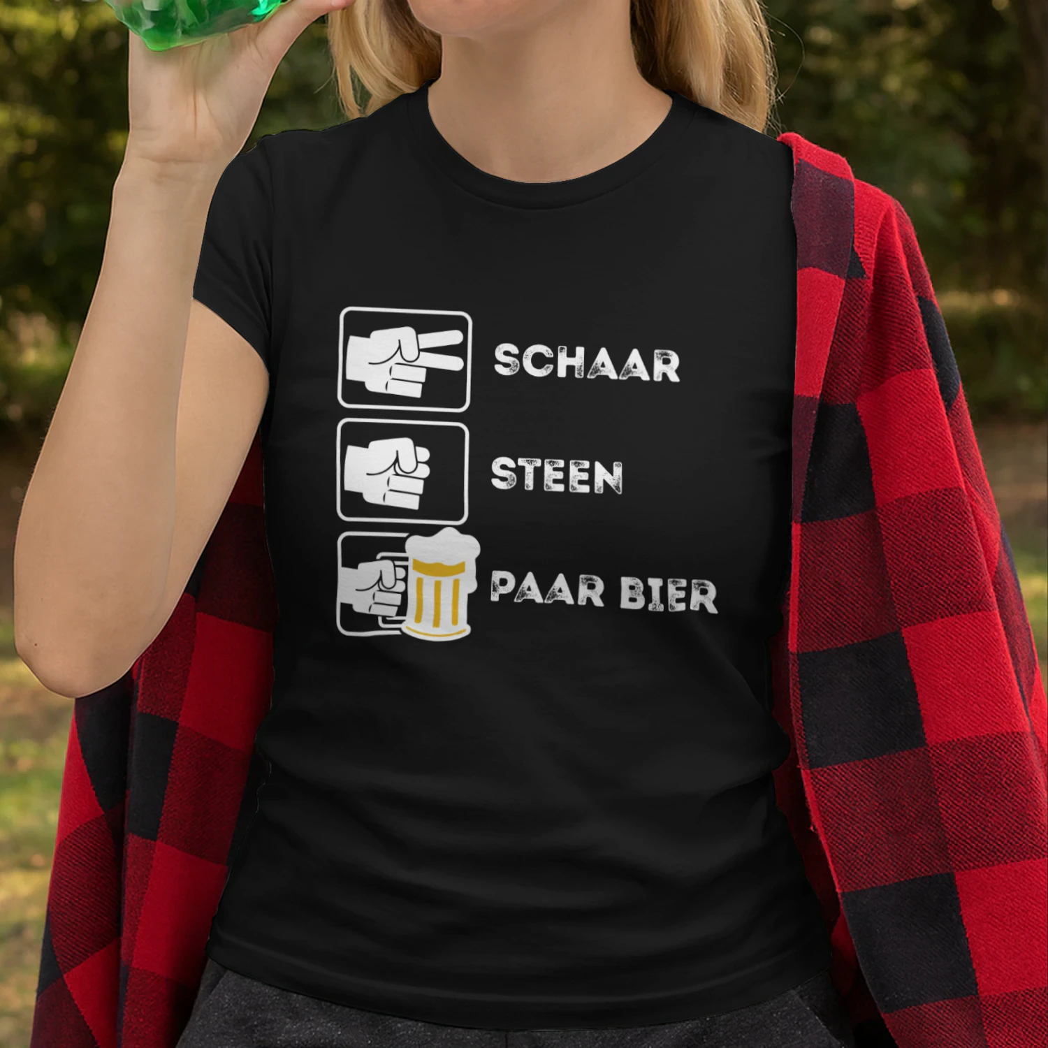 Schaar, Steen, Paar Bier – Het Perfecte Grappige Bier T-shirt | Origineel Cadeau voor Bierliefhebbers