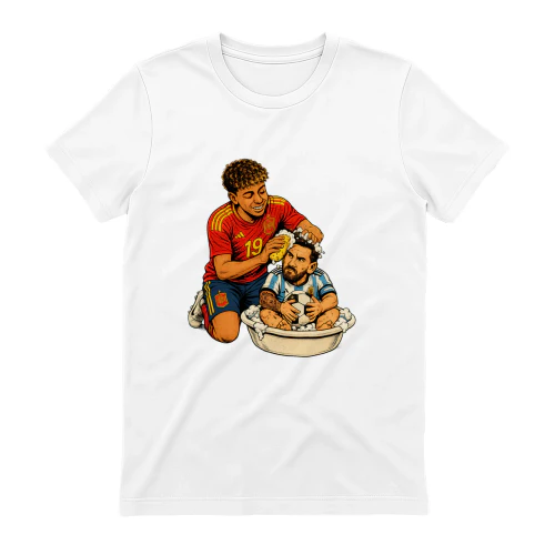 Lamine Yamal vs Messi Funny T-Shirt