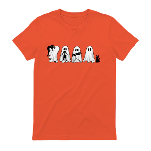 Ghost And Cat T-Shirt, Halloween Ghost Shirt, Halloween Cat Shirt, Cat Lower Halloween Gift, Spooky Season Cat Shirt