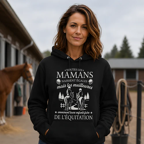 Les meilleures mamans emmènent leurs enfants faire de l'équitation
