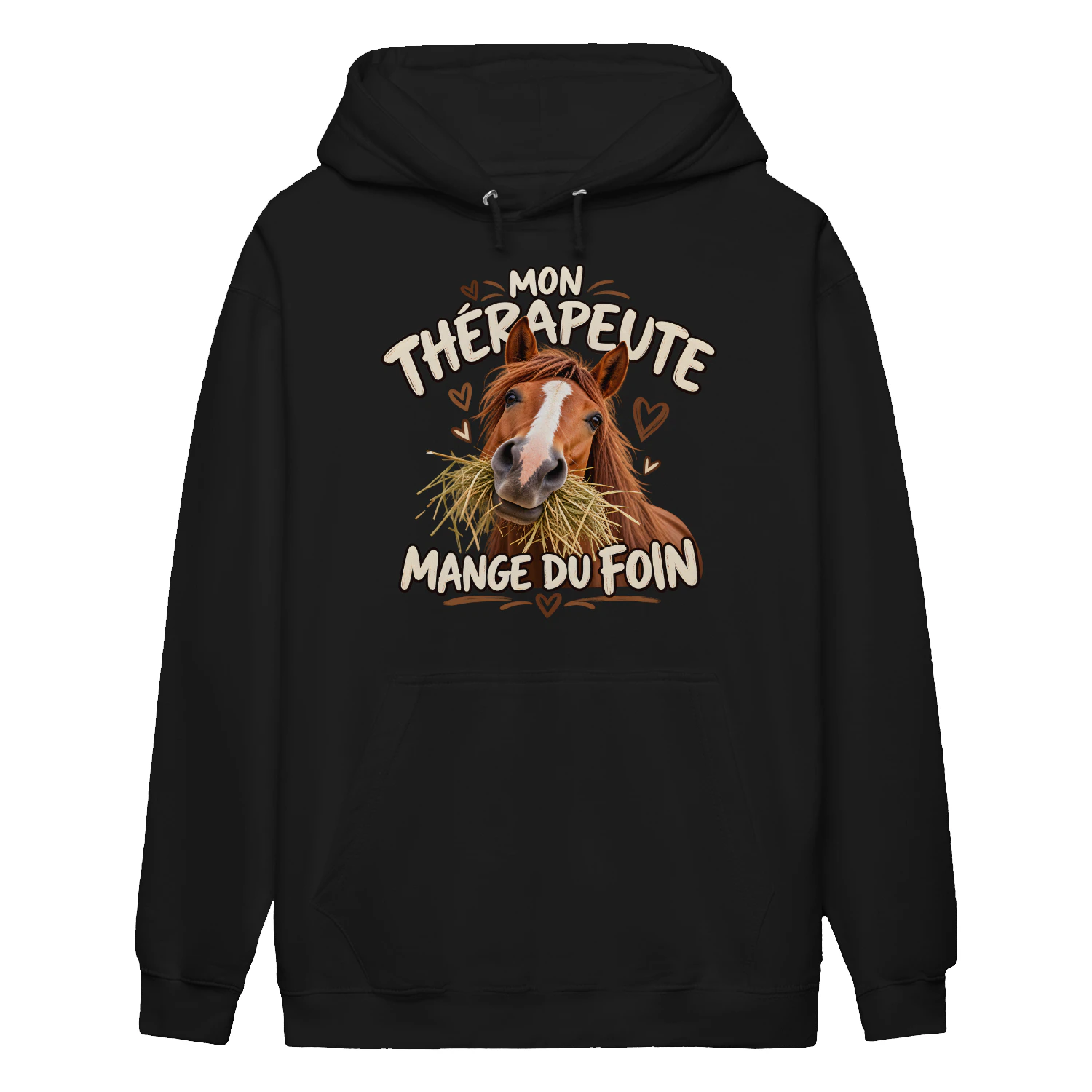Mon thérapeute mange du foin – T-shirt & Sweat Cheval