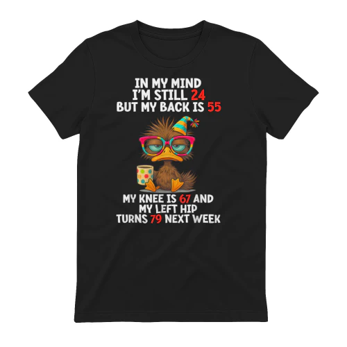 In My Mind I'm Still 24 Funny Age Graphic Apparel