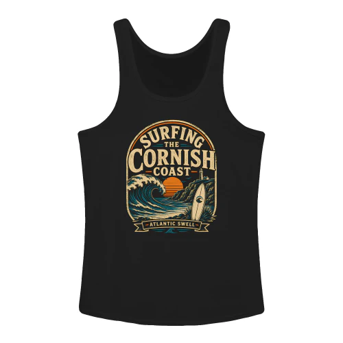 UK Cornish coast surf