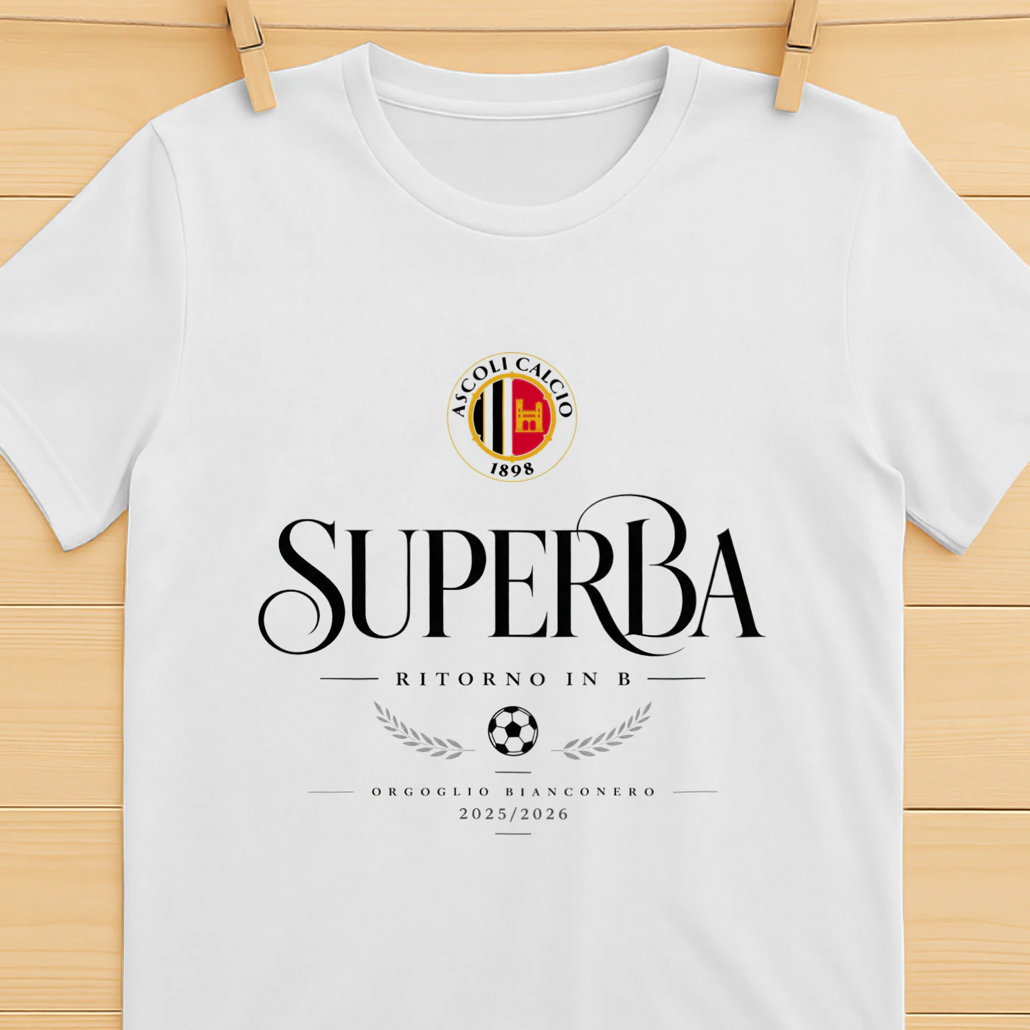 Ascoli Calcio 1898 Superba T-Shirt – Serie 2025/2026 Supporters Edition