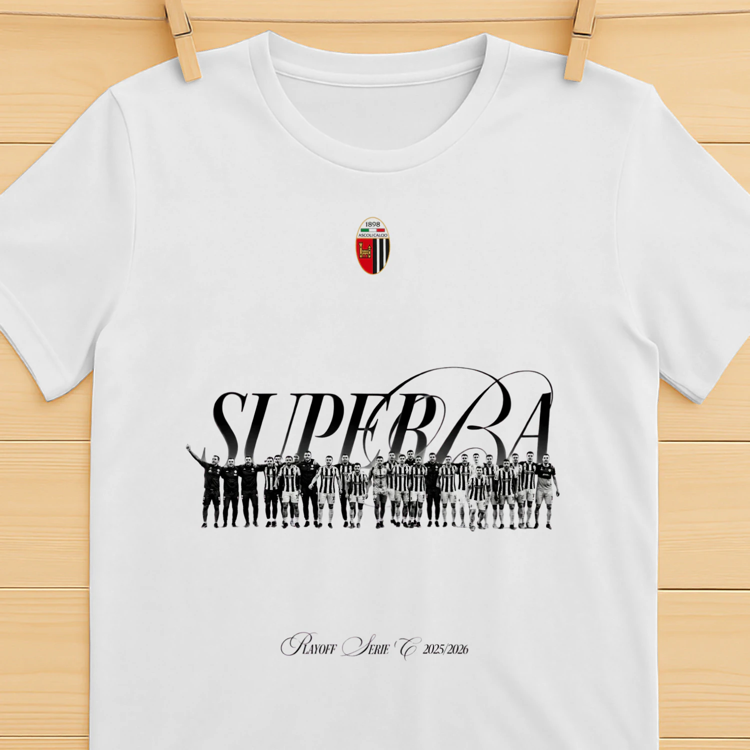 Ascoli Calcio 1898 Superba T-Shirt – Serie C 2025/2026 Supporters Edition