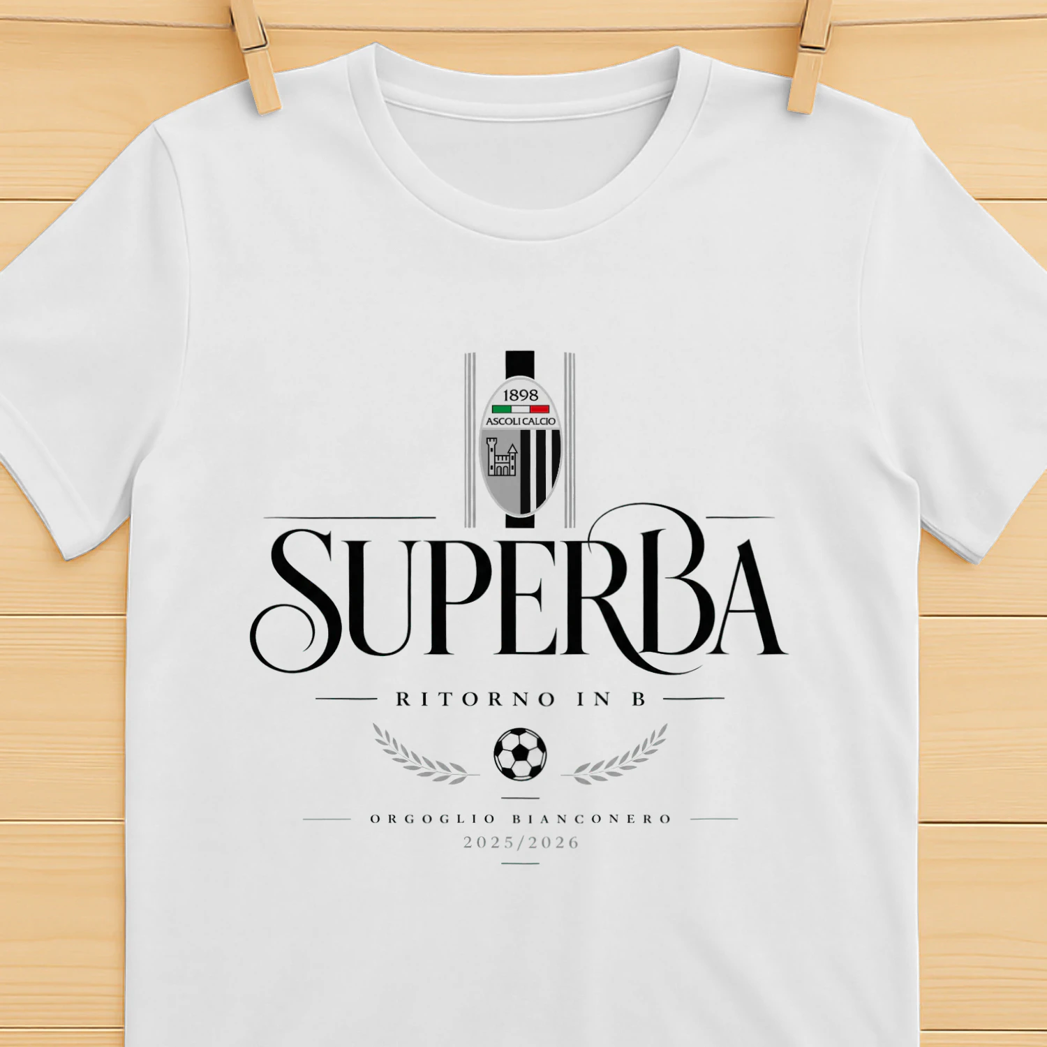 Ascoli Calcio 1898 Superba T-Shirt – Serie 2025/2026 Supporters Edition